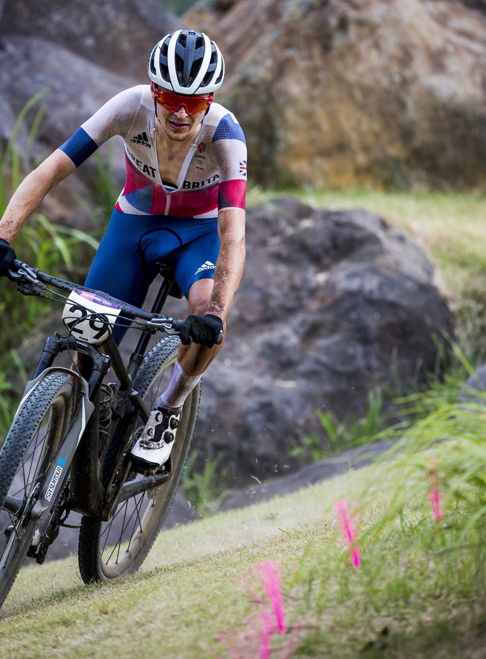 Olympic champion Tom Pidcock has been back on his mountain bike after a spell on the road (Jasper Jacobs/PA)