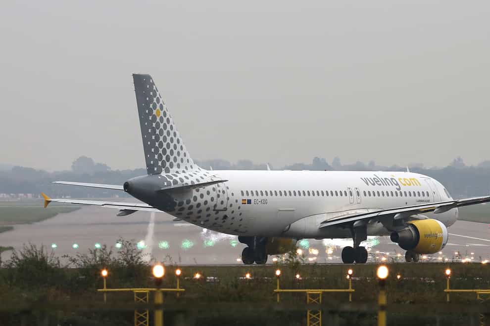 Passengers booked on a Vueling flight from Gatwick were told the plane departed empty because of delays at the West Sussex airport (Philip Toscano/PA)