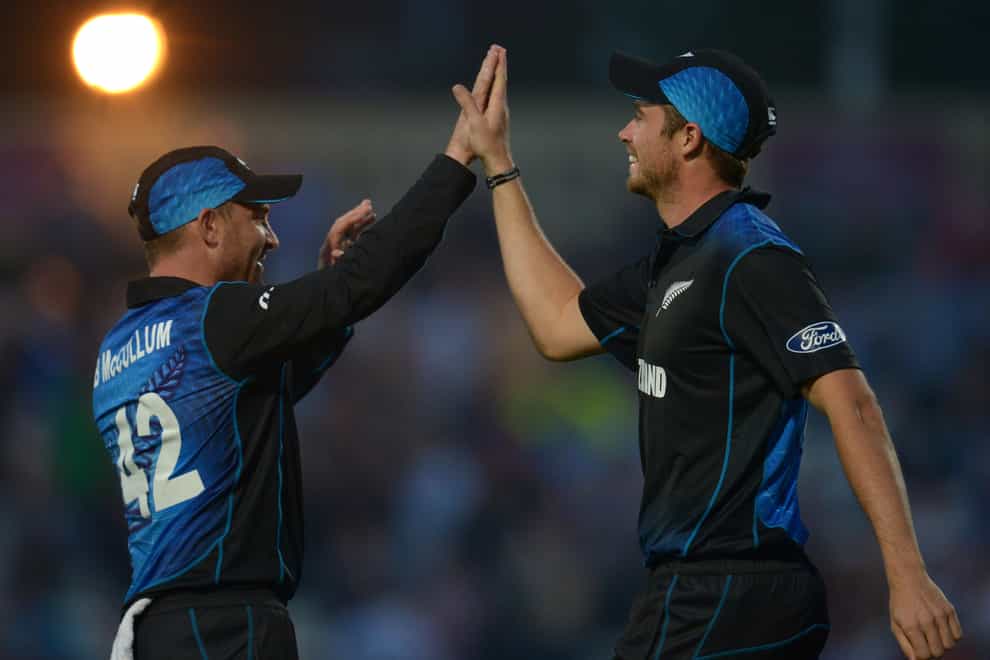 Tim Southee, right, knows what to expect from Brendon McCullum, left (Anthony Devlin/PA)