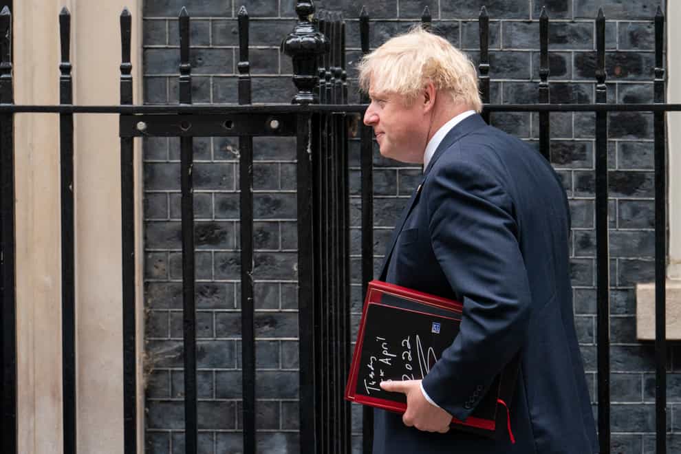 Boris Johnson departs 10 Downing Street (Dominic Lipinski/PA)