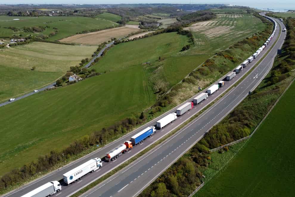 The road haulage sector should be given a two-year deadline to improve conditions for lorry drivers and recruit more workers or face a new tax, ministers have been told (PA)