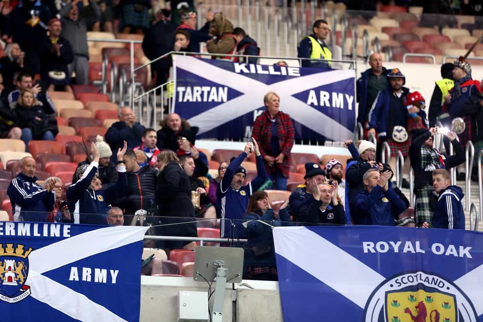 Scotland fans have role to play in World Cup qualifier says Steve Clarke (Steven Paston/PA)