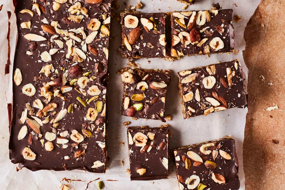 No-bake chewy nutty bars from Feel Good (Lizzie Mayson/PA)