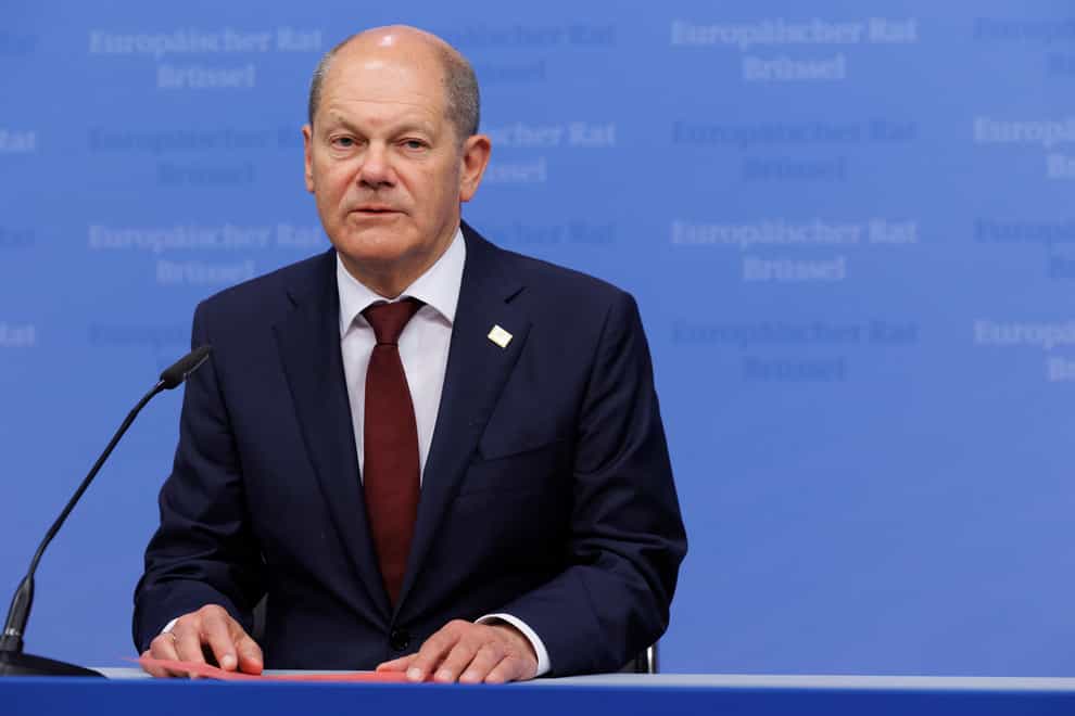 German Chancellor Olaf Scholz (Olivier Matthys/AP)