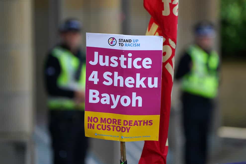 The inquiry is looking into the circumstances of Sheku Bayoh’s death and whether race played a part (Andrew Milligan/PA)