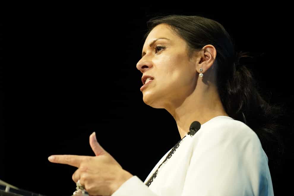Home Secretary Priti Patel has told Tory MPs pushing for the Prime Minister to resign to ‘forget it’ (Danny Lawson/PA)