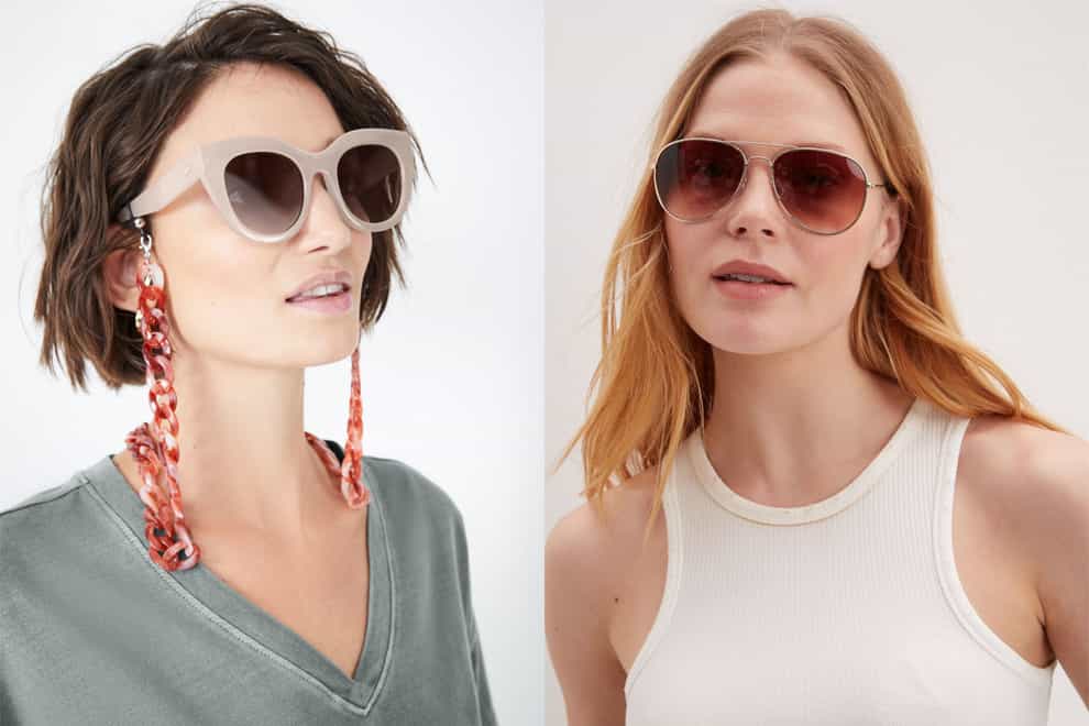 From cat-eye styles to aviator frames, the best new sunglasses this summer (Hush/Debenhams/PA)