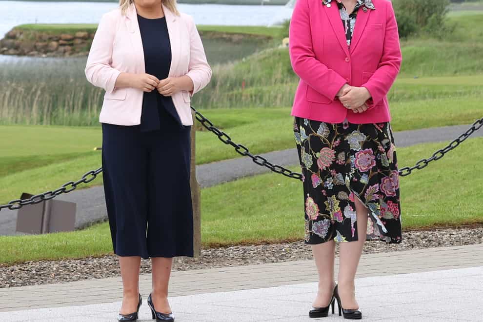 Michelle O’Neill and Arlene Foster (Liam McBurney/PA)