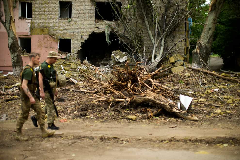 Fighting has raged around Lysychansk and neighbouring Sievierodonetsk (Francisco Seco/AP)