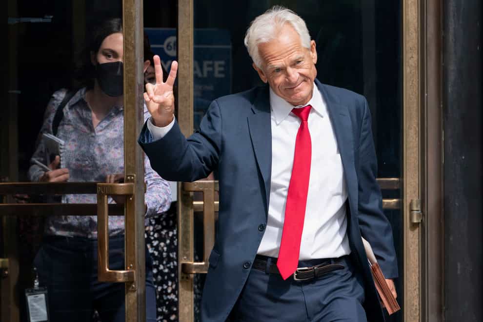 Former Trump White House official Peter Navarro has been indicted on charges that he refused to co-operate with a congressional investigation into the January 6 attack on the US Capitol (Jacquelyn Martin/AP)