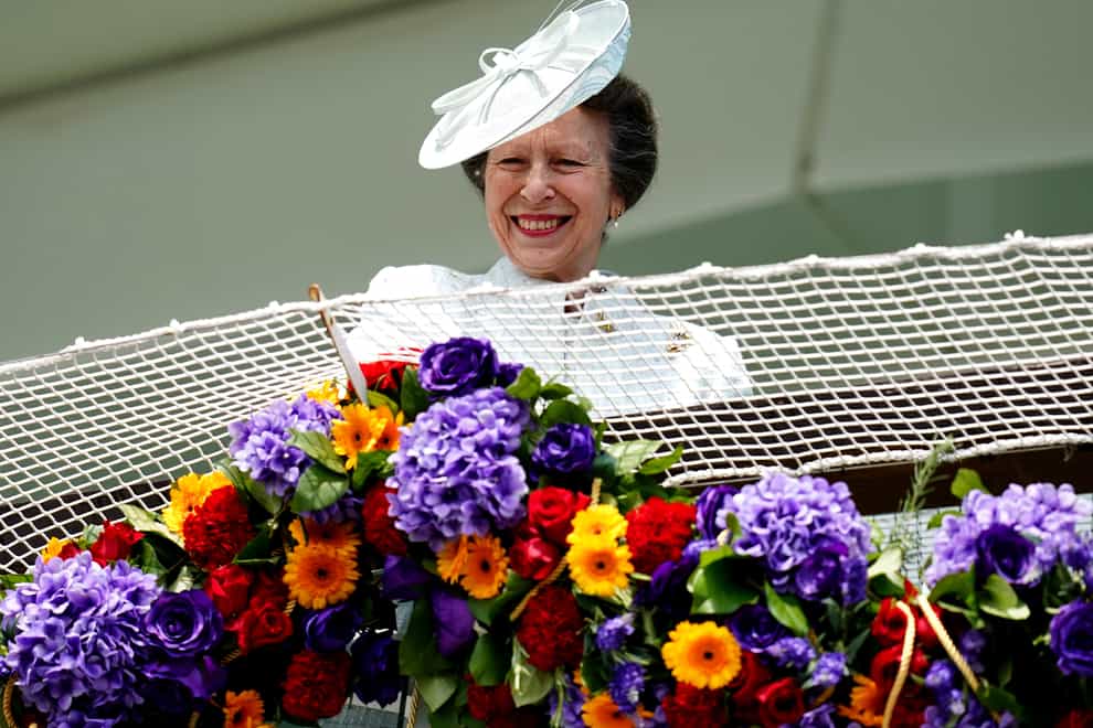 The Princess Royal on Derby Day (John Walton/PA)