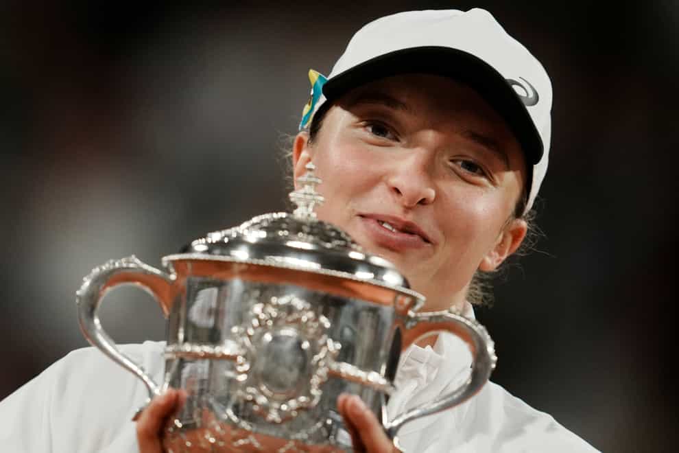 Iga Swiatek won her second French Open (Thibault Camus/AP)