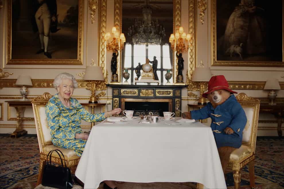 The Queen and Paddington bear (Buckingham Palace/ Studio Canal/BBC Studios/Heyday Films/PA)