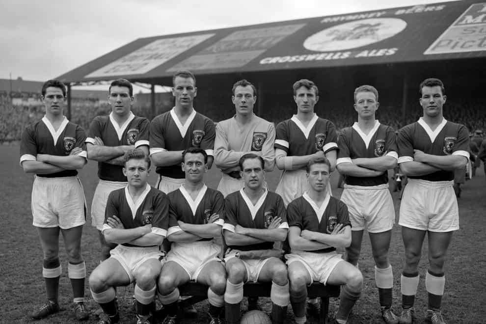 The Wales team who beat Israel in their World Cup eliminator in Cardiff in February 1958 (PA)