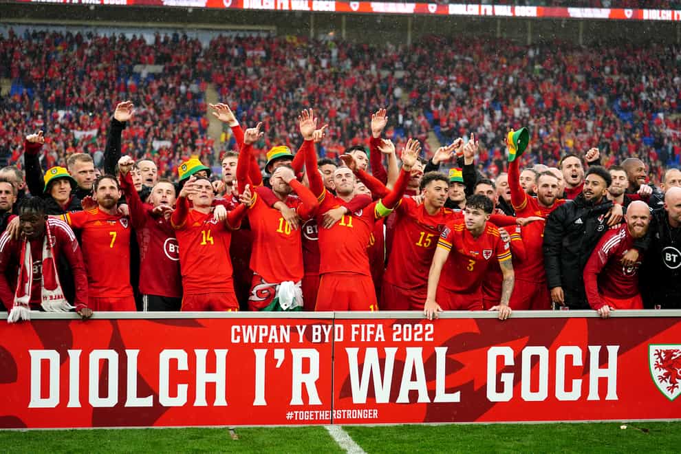Wales are off to the World Cup finals for the first time in 64 years (David Davies/PA)
