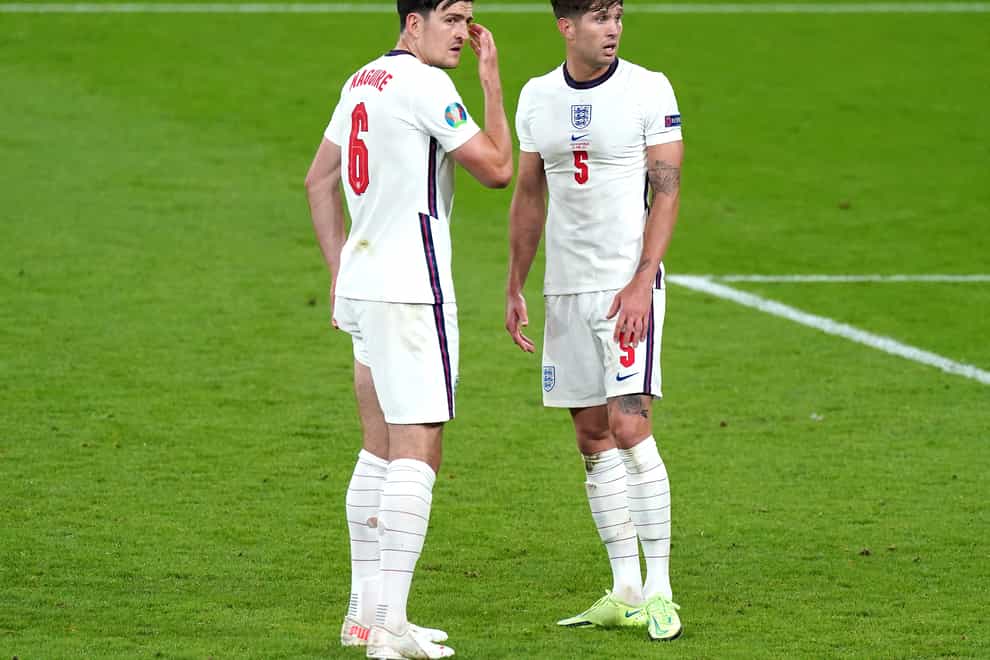 Harry Maguire (left) and John Stones have become an integral part of Gareth Southgate’s England defence. (Mike Egerton/PA)