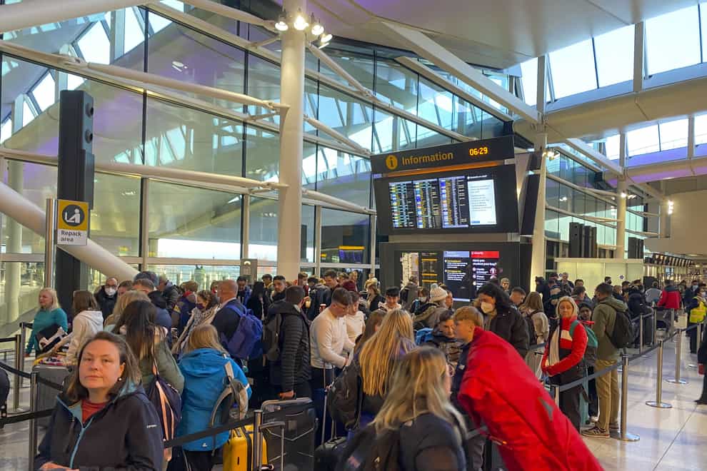 Travel agents are being inundated with telephone calls from customers worried their summer holidays will be disrupted as flight chaos continues (Steve Parsons/PA)
