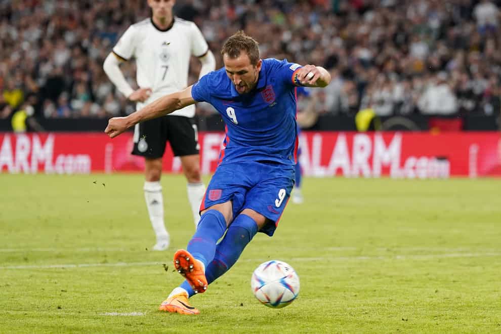 This penalty from Harry Kane earned England a point in Munich (Nick Potts/PA)