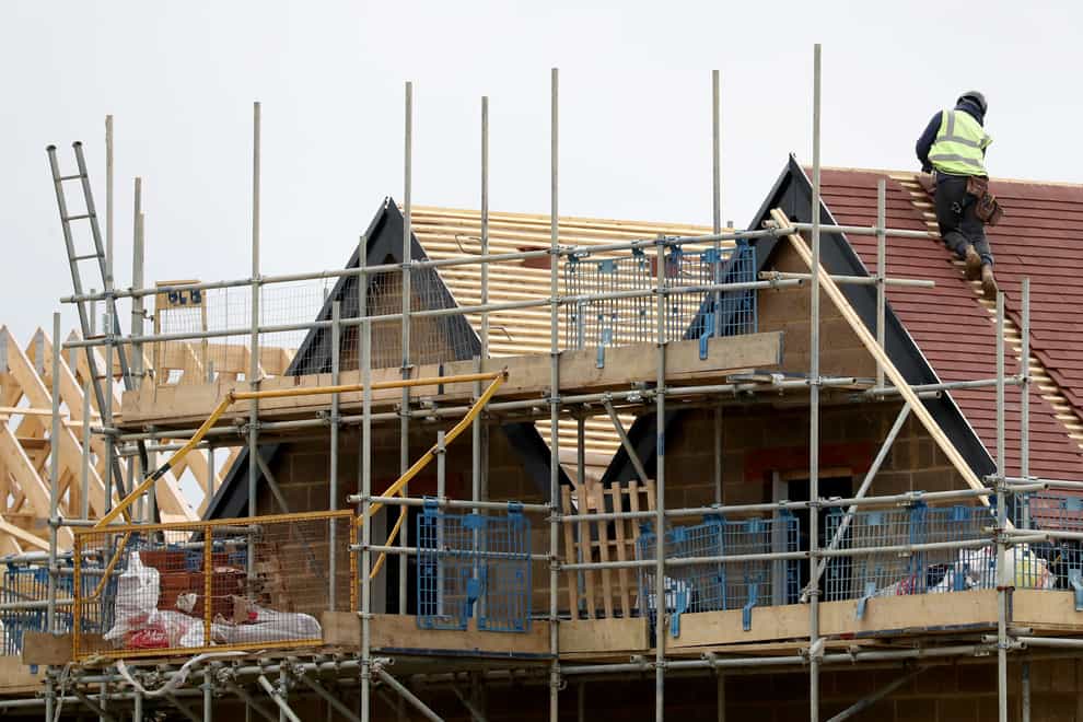 A two-year low in housebuilding activity weighed on the construction sector (Gareth Fuller/PA)