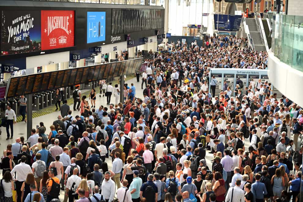 The announcement of a national rail strike is the latest evidence that the UK faces a summer of travel misery (Victoria Jones/PA)