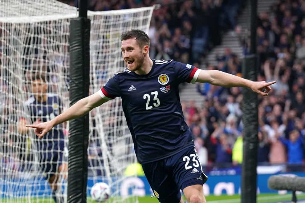 Anthony Ralston scored his first Scotland goal (Andrew Milligan/PA)