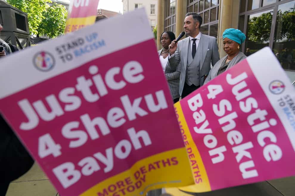 A public inquiry is being held into the death of Sheku Bayoh after he was restrained by officers in Fife in 2015 (PA)