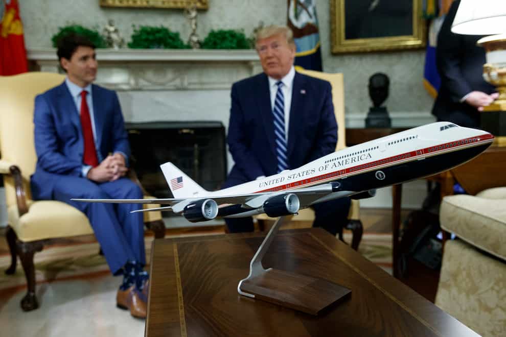 A model of the new Air Force One (Evan Vucci/AP)