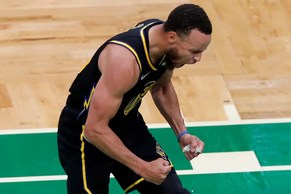 A masterclass from Steph Curry has propelled the Golden State Warriors to a 107-97 win over the Boston Celtics in game four of the NBA Finals (AP Photo/Michael Dwyer)