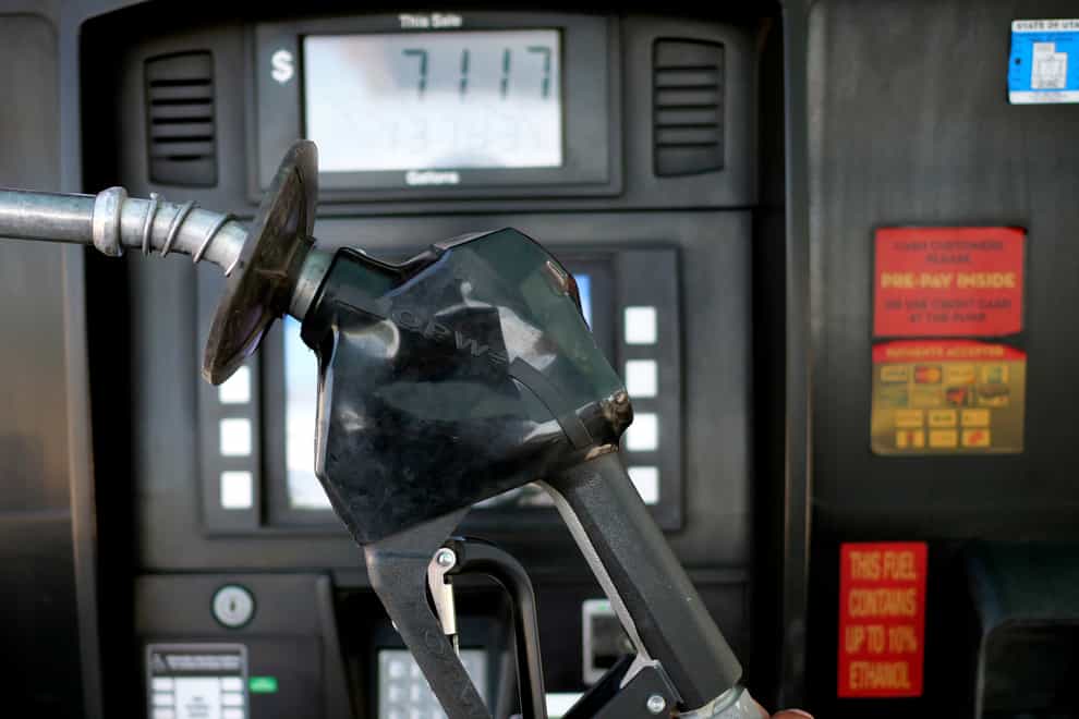 Average petrol prices in the US have surged to $5 a gallon (Rick Bowmer/AP)
