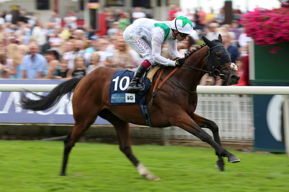 Hoo Ya Mal ridden by Oisin Murphy wins The British Stallion Studs EBF Convivial Maiden Stakes during Coolmore Nunthorpe day of the Welcome to Yorkshire Ebor Festival 2021 at York racecourse. Picture date: Friday August 20, 2021. See PA story RACING York. Photo credit should read: Nigel French/PA Wire. RESTRICTIONS: Use subject to restrictions. Editorial use only, no commercial use without prior consent from rights holder.