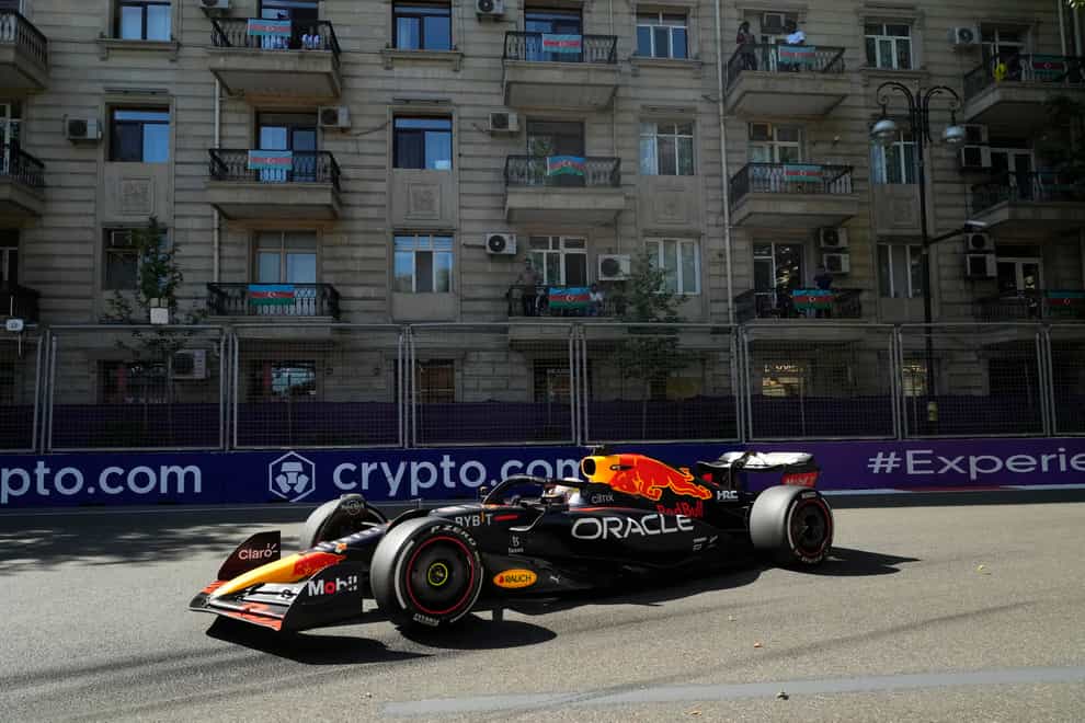 Max Verstappen won the Azerbaijan Grand Prix (Sergei Grits/AP)