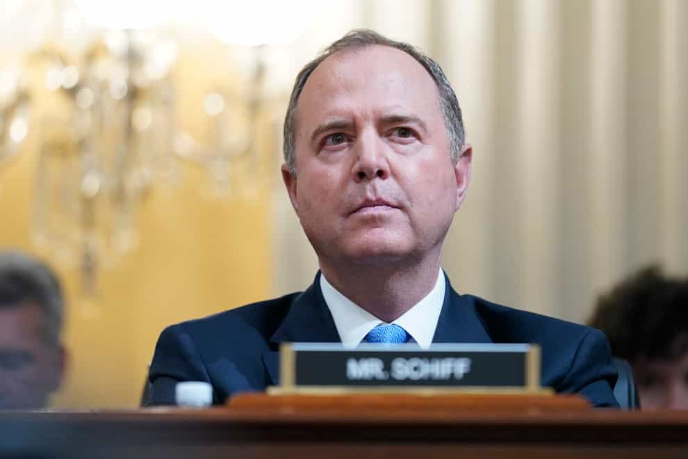 Democratic Representative Adam Schiff said he would like the justice department to investigate any credible allegation of criminal activity on the part of Donald Trump (Andrew Harnik/AP)