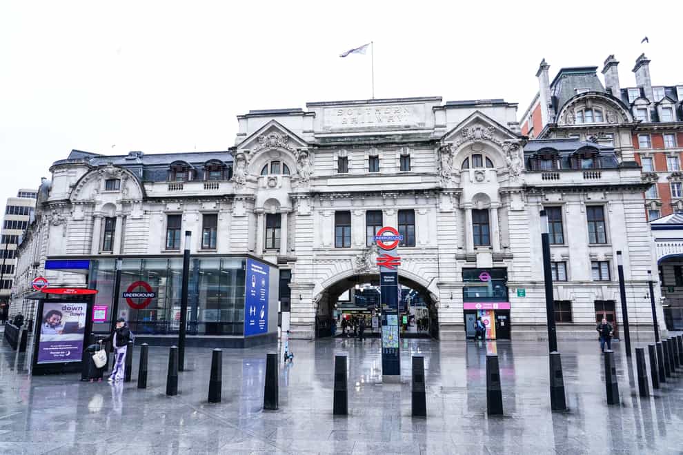 A 10-year-old girl was sexually assaulted at Victoria station in London on Saturday, British Transport Police said (Ian West/PA)
