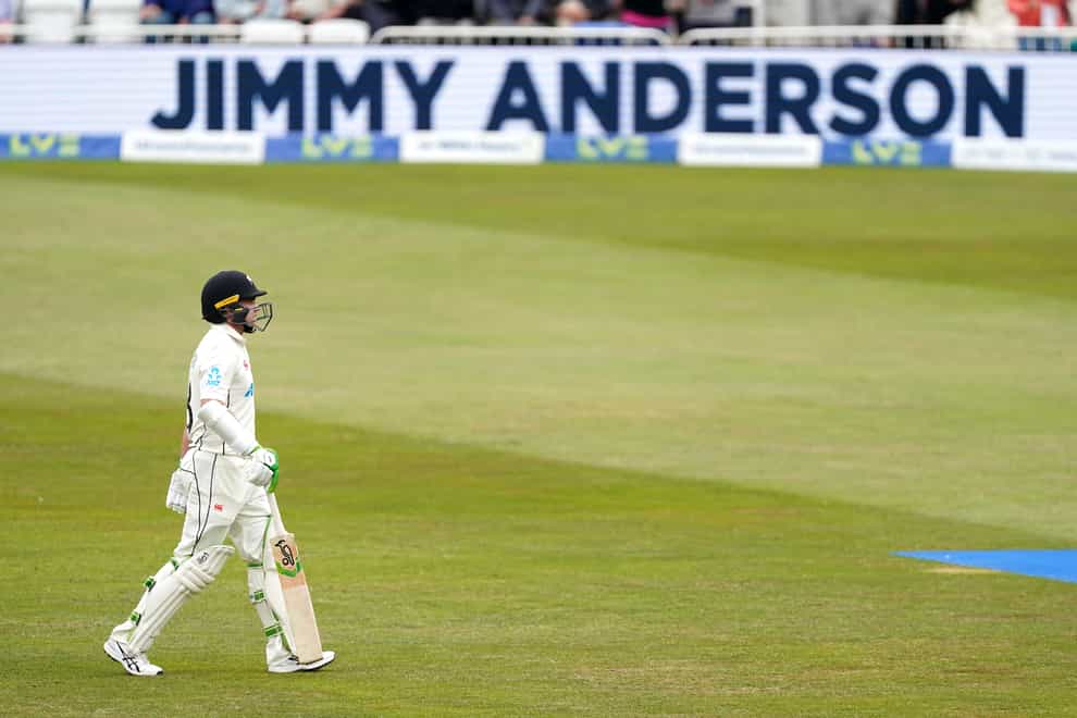 Tom Latham, pictured, was dismissed by James Anderson (Mike Egerton/PA)