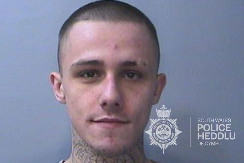 Michael Jordan Athernought, 25, who has been jailed after petrol bombing a woman’s home believing it to be the property of his rap rival. (South Wales Police/PA)