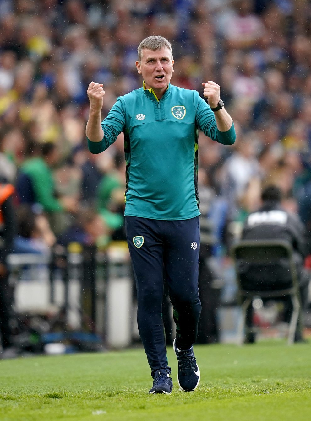Republic of Ireland manager Stephen Kenny heads into their Nations League game with Ukraine on the back of victory over Scotland (Niall Carson/PA)