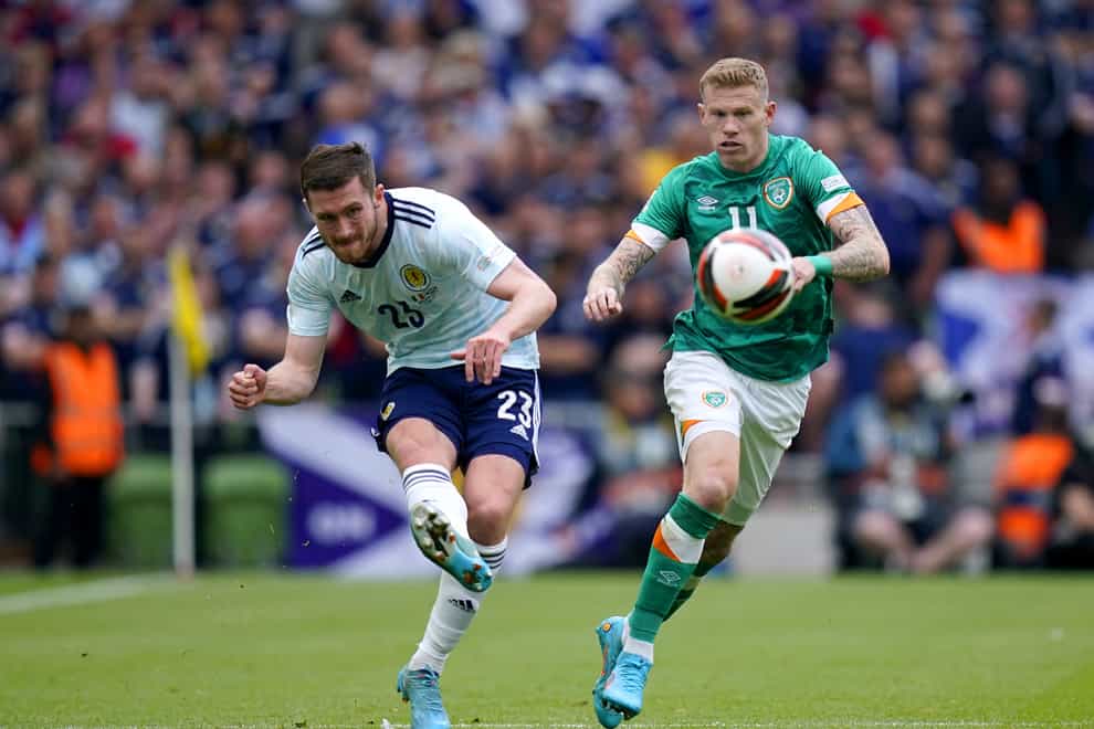 James McClean is closing in on 100 caps for the Republic of Ireland (Niall Carson/PA)