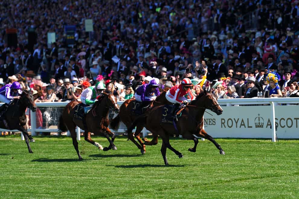 Bradsell (right) and Hollie Doyle winning the Coventry Stakes at Royal Ascot (David Davies/PA)