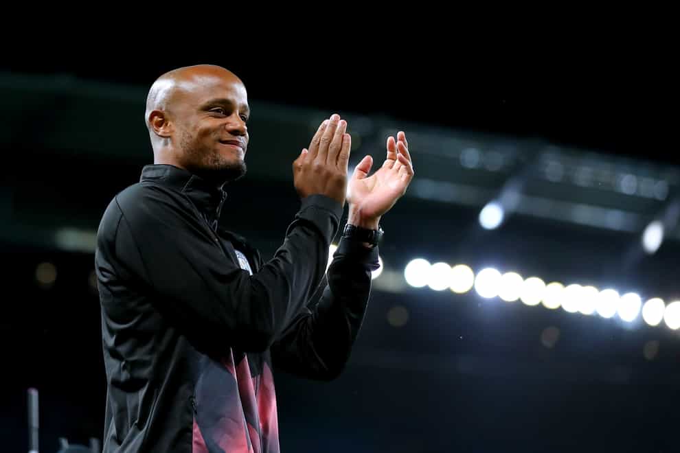 Former Manchester City captain Vincent Kompany is Burnley’s new manager (Martin Rickett/PA)