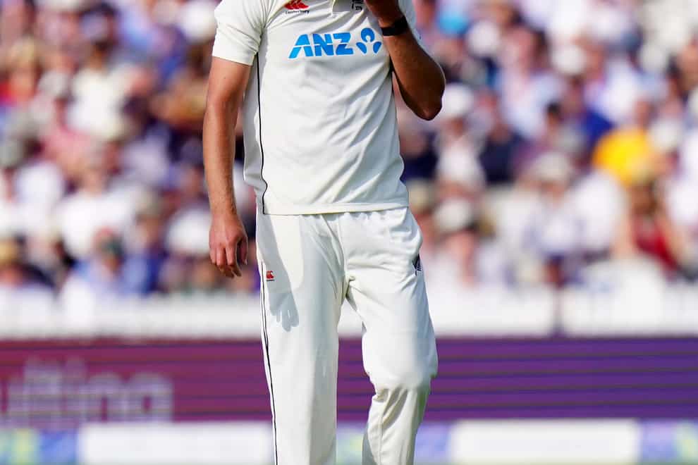 New Zealand pace bowler Kyle Jamieson will miss the final Test against England at Headingley due to a stress reaction in his back (Adam Davy/PA Images).