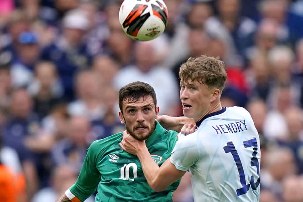 Jack Hendry (right) was ever-present in June for Scotland (Niall Carson/PA)