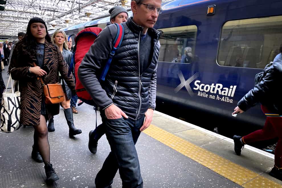 ScotRail said it would run services on just five routes when Network Rail staff take strike action next week (Jane Barlow/PA)