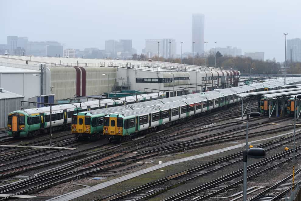 Britain’s train operators have started releasing information about what services they intend to run during next week’s rail strikes (Kirsty O’Connor/PA)