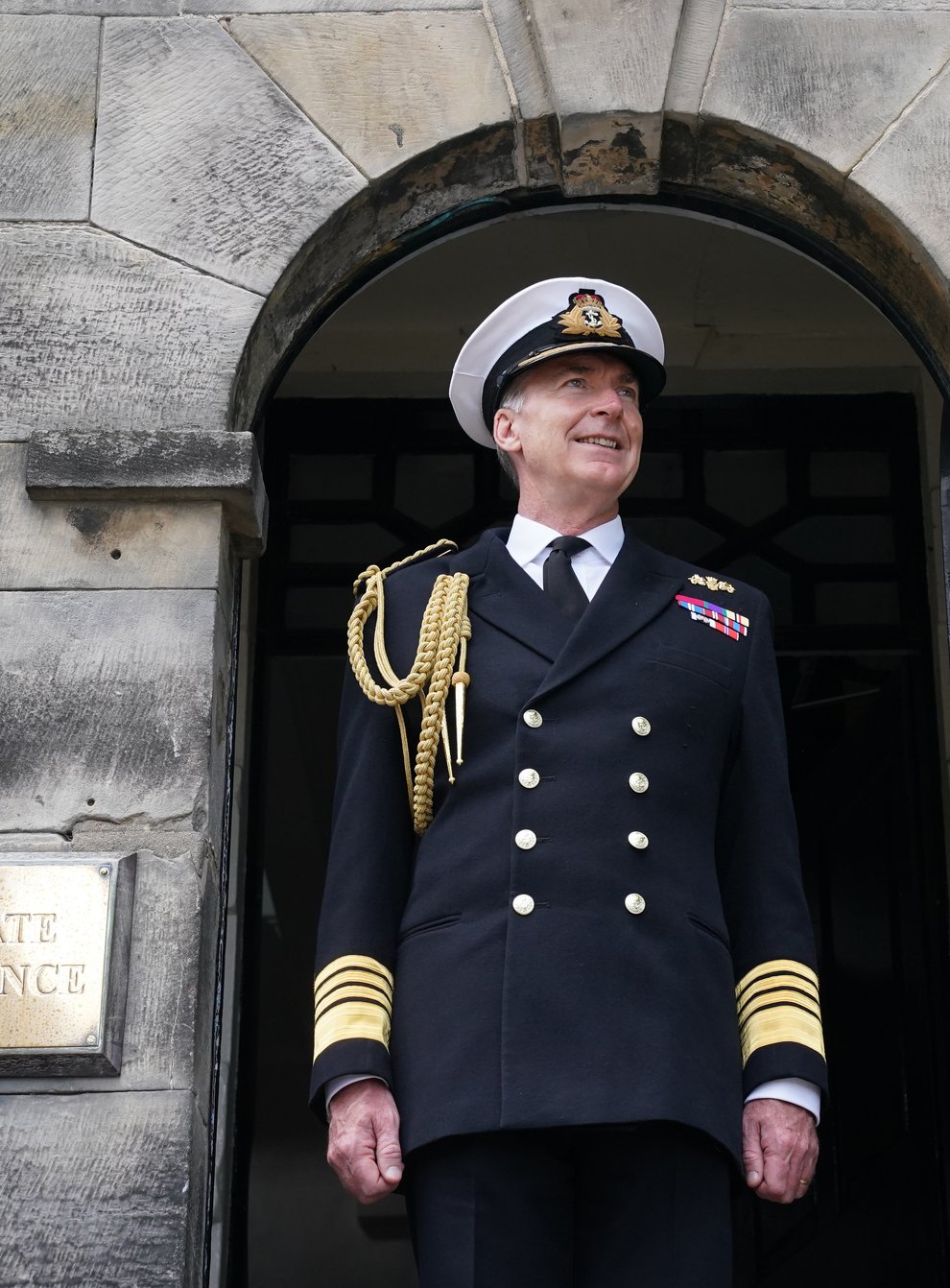 Chief of Defence Admiral Sir Tony Radakin at Edinburgh Castle (/PA)