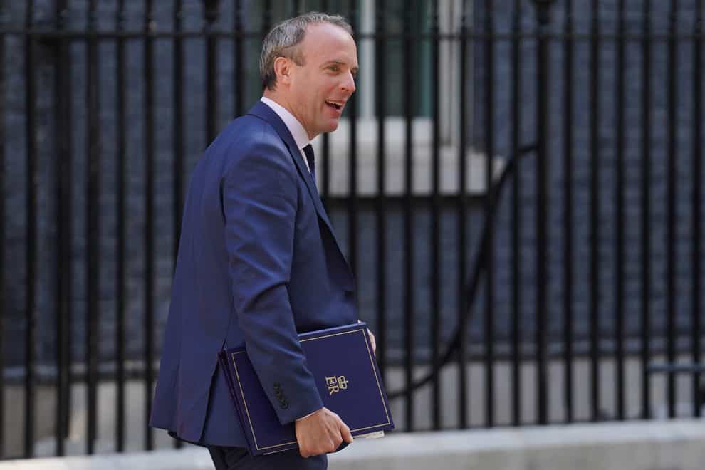 Dominic Raab wants to be able to ignore European injunctions (Stefan Rousseau/PA)