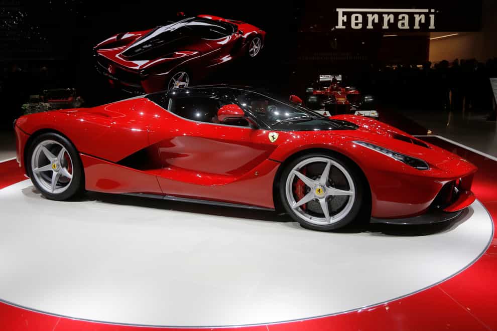 The La Ferrari model was the company’s first hybrid model (AP Photo/Laurent Cipriani, File)