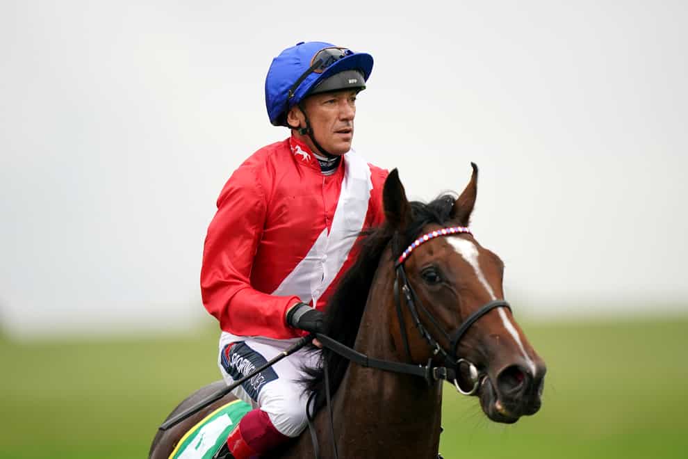Inspiral and Frankie Dettori after winning the Fillies’ Mile (PA)
