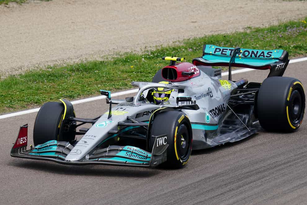 Lewis Hamilton’s Mercedes team have been affected by porpoising (David Davies/PA)
