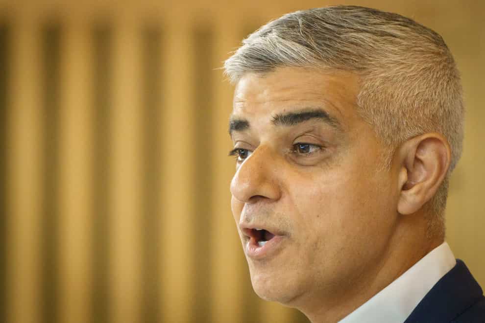The Mayor of London, Sadiq Khan accused the Government of ‘inciting’ Tube strike (Dominic Lipinski/PA)