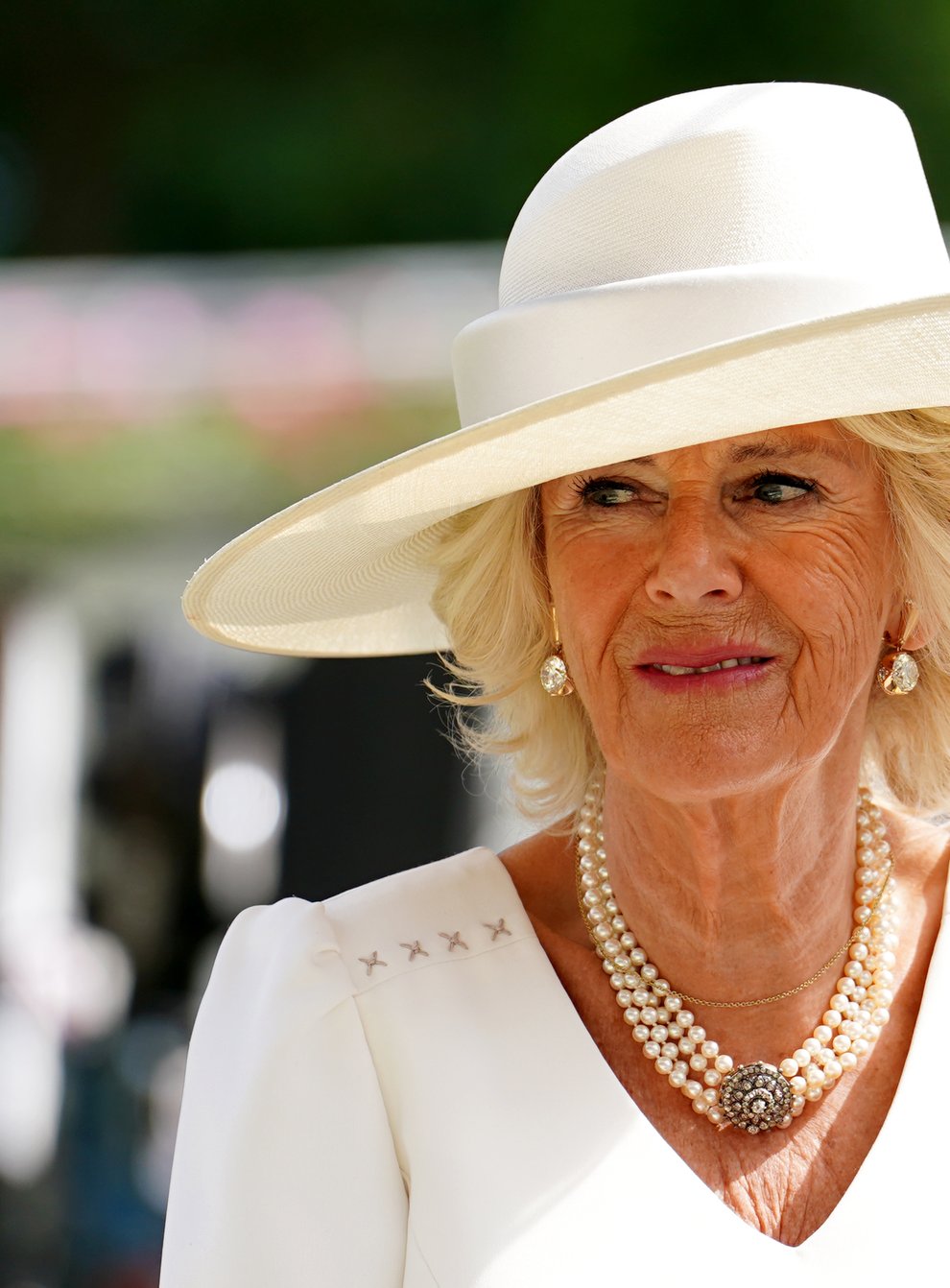 The Duchess of Cornwall during day two of Royal Ascot at Ascot Racecourse (PA)